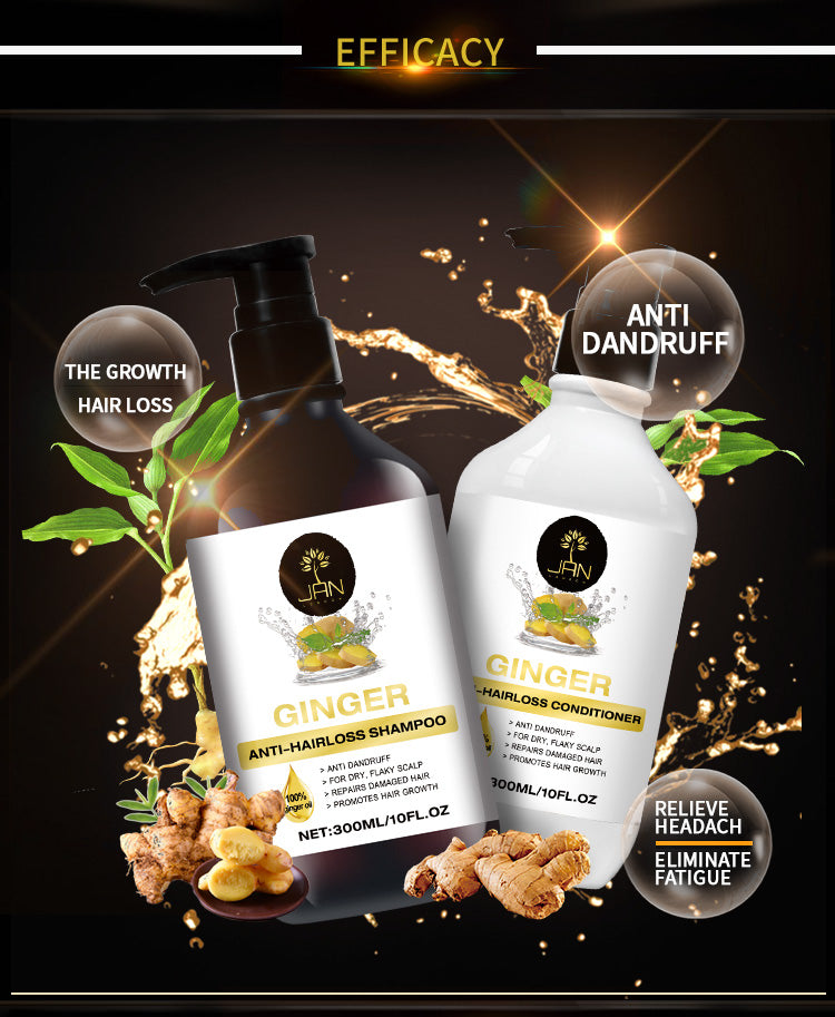 Jan London Ginger Shampoo and Conditioner Set for Hair Growth