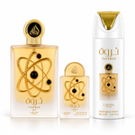 Tharwah Gold by Lattafa Pride 3-Piece Gift Set – 100ml + 20ml + 200ml