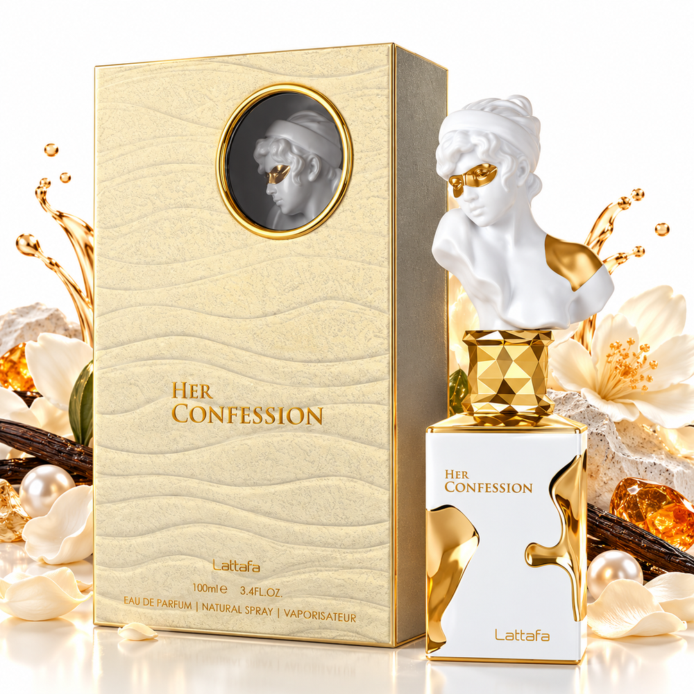 Her Confession Eau De Parfum 100ml – Warm Floral Vanilla Fragrance for Women-LATTAFA