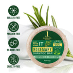 Natural Rosemary Hair Growth Shampoo Bar for Deep Scalp Cleansing