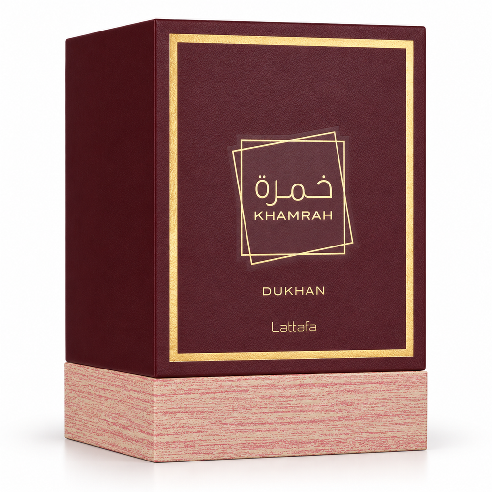 Khamrah Dukhan Eau De Parfum 100ml – Smoky Spicy Amber Fragrance-LATTAFA