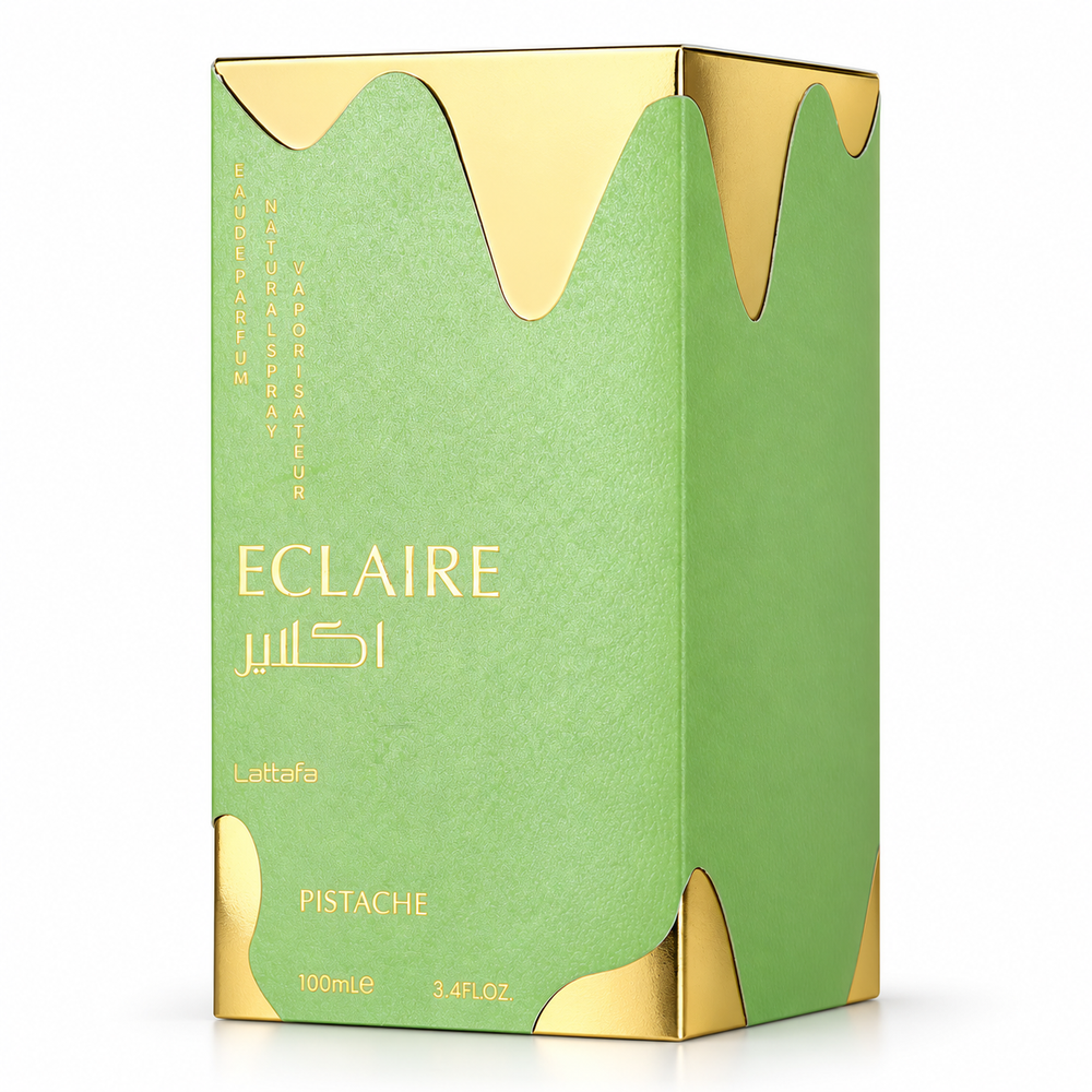 Eclaire Pistache Eau de Parfum 100ml – Luxury Sweet Pistachio Vanilla Unisex Perfume-LATTAFA