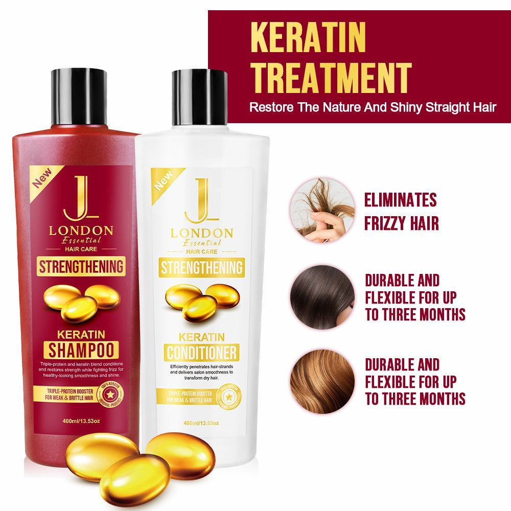 Jan London Keratin Strengthening Duo Hair Repair Shampoo and Conditioner