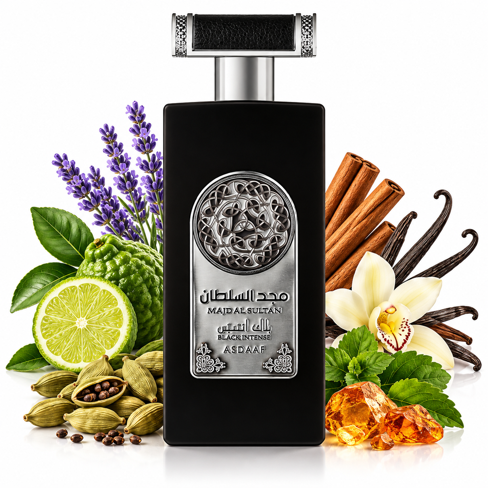 Majd Al Sultan Black Intense EDP 100ml – LATTAFA