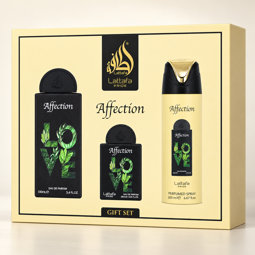 Affection by Lattafa Pride 3-Piece Gift Set – 100ml + 20ml + 200ml