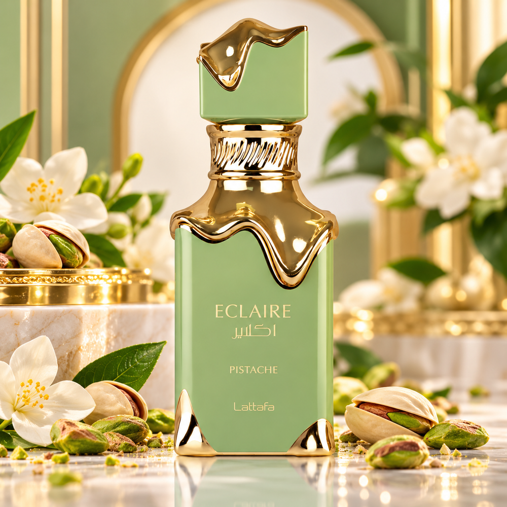 Eclaire Pistache Eau de Parfum 100ml – Luxury Sweet Pistachio Vanilla Unisex Perfume-LATTAFA