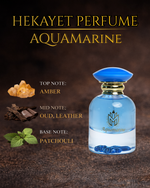 Hekayet Aquamarine Eau de Parfum 100ml – Amber Oud Leather Patchouli Unisex Perfume | Long Lasting Luxury Fragrance