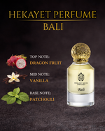 Hekayet Bali Eau de Parfum 100ml – Dragon Fruit Vanilla Patchouli Unisex Perfume | Long Lasting Exotic Luxury Fragrance