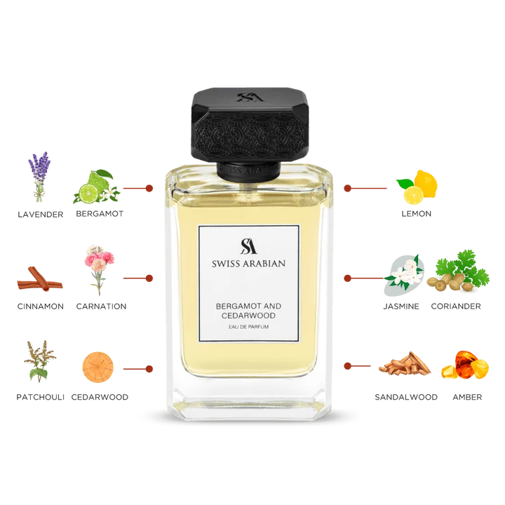Bergamot and Cedarwood - By Swiss Arabian - EDP - For Him - 100ML