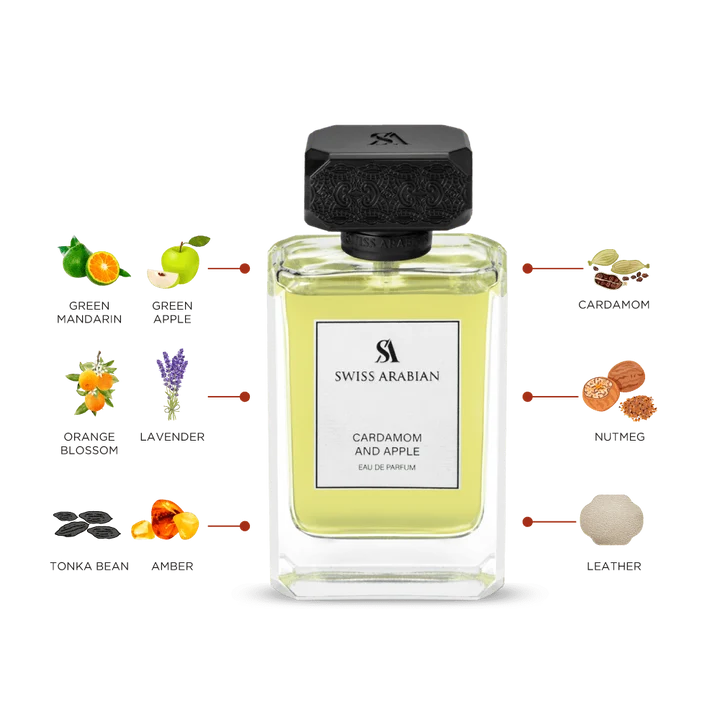 Cardamom and Apple - By Swiss Arabian - EDP - For Him - 100ML
