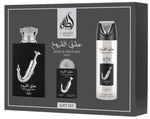 Ishq Al Shuyukh Silver by Lattafa Pride 3-Piece Gift Set – 100ml + 20ml + 200ml