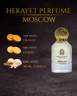 Hekayet Moscow Eau de Parfum 100ml – Citrus Musk Vanilla Unisex Perfume | Long Lasting Fresh Luxury Fragrance
