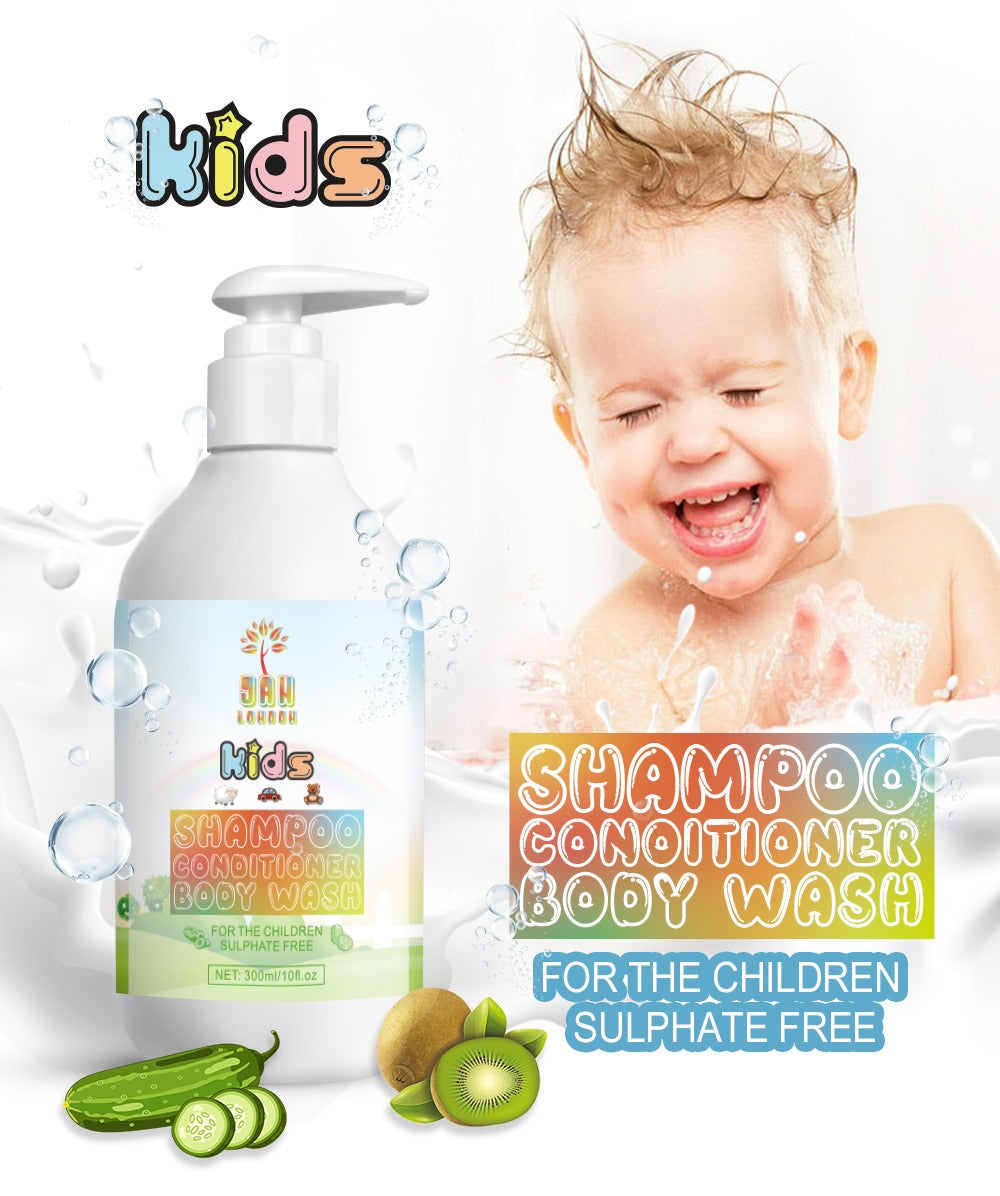 Jan London Kids 3-in-1 Hypoallergenic Shampoo Conditioner and Body Wash