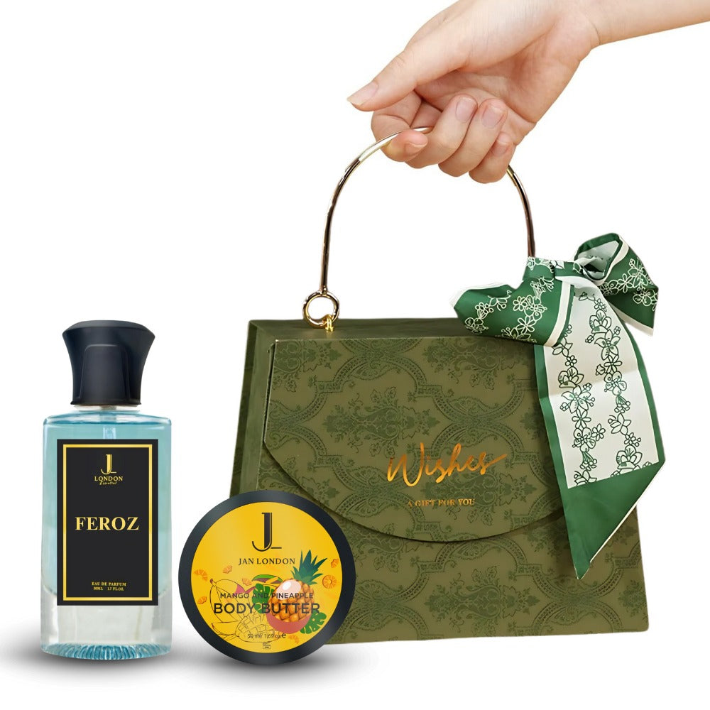 Jan London Feroz Tropical Perfume Mango Body Butter Gift Set