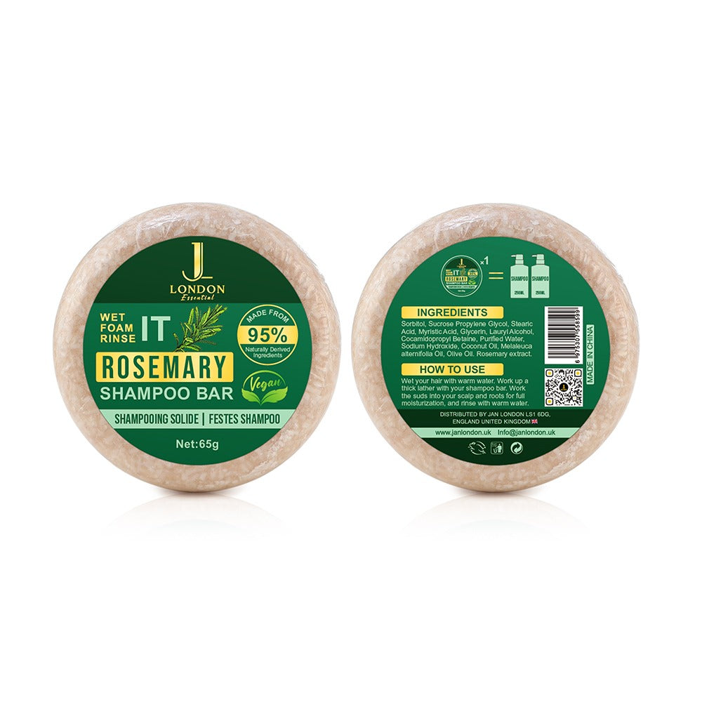 Natural Rosemary Hair Growth Shampoo Bar for Deep Scalp Cleansing