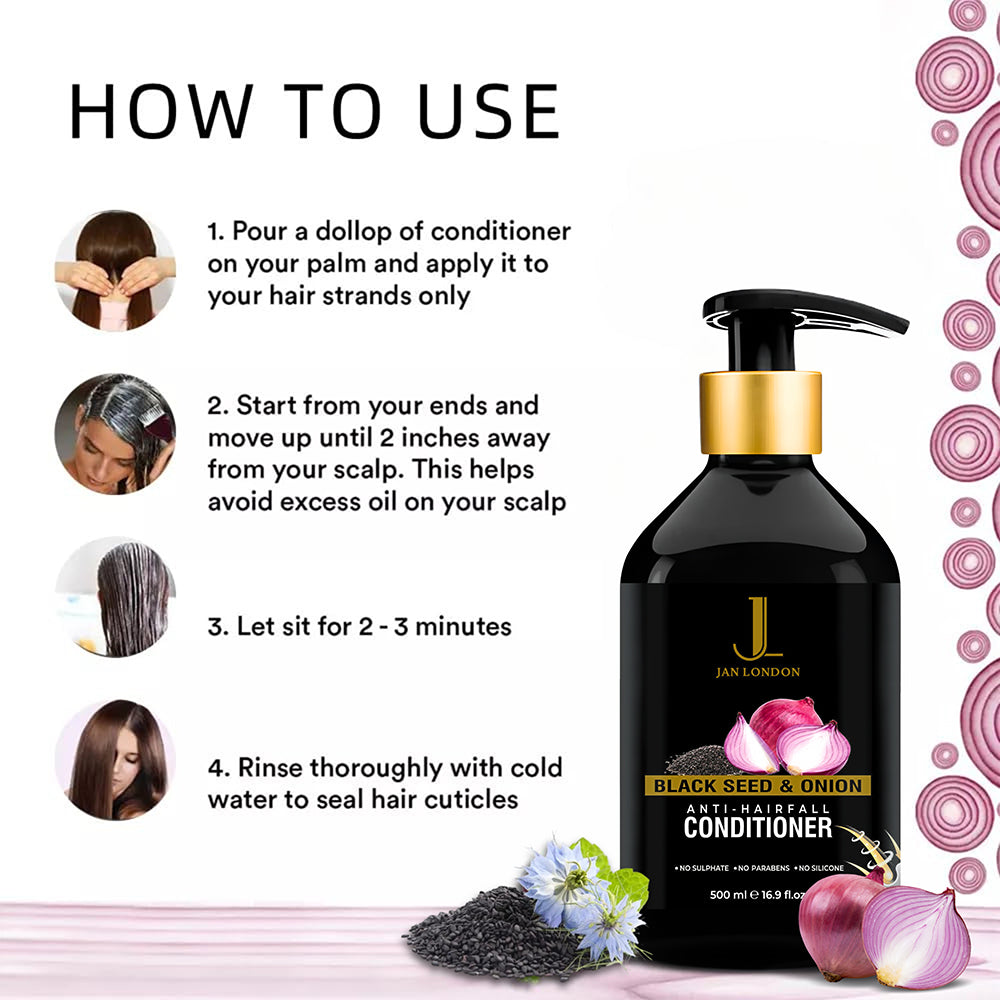 Jan London Blackseed and Onion Nourishing Anti Hair Fall Conditioner