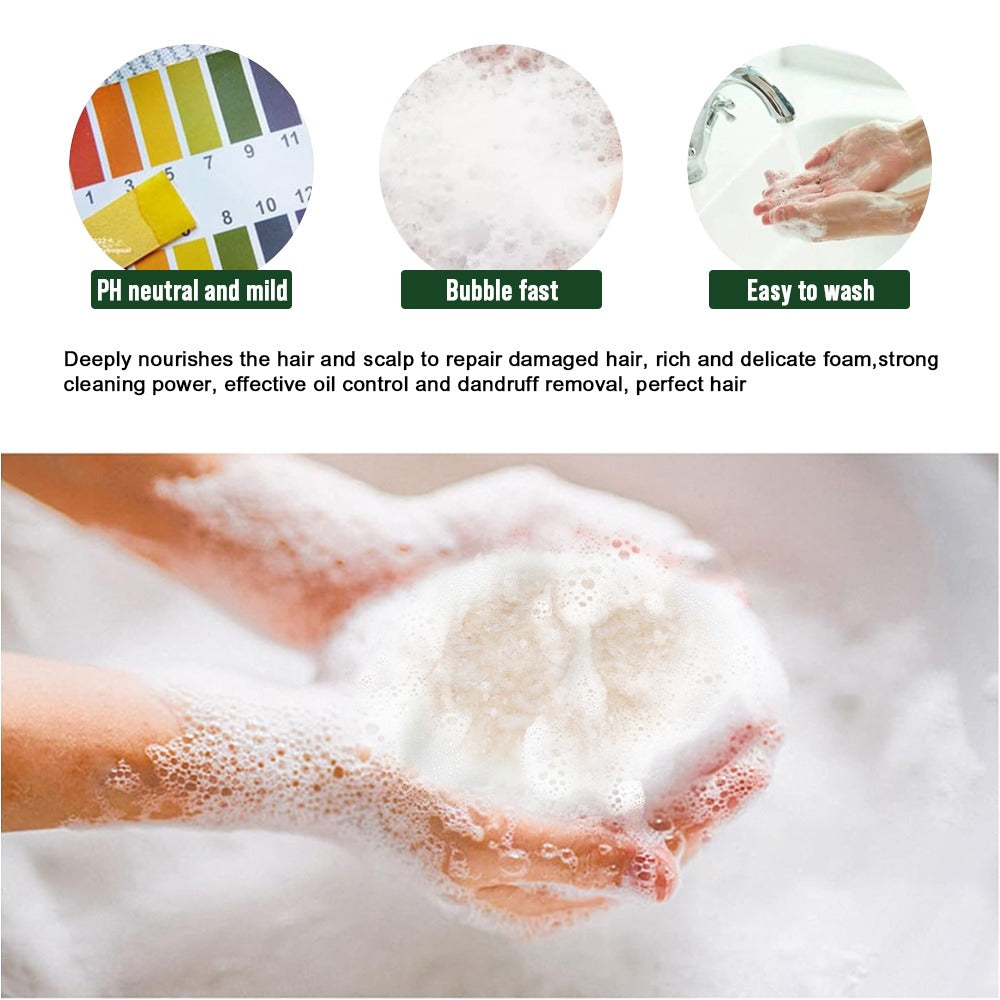 Natural Rosemary Hair Growth Shampoo Bar for Deep Scalp Cleansing