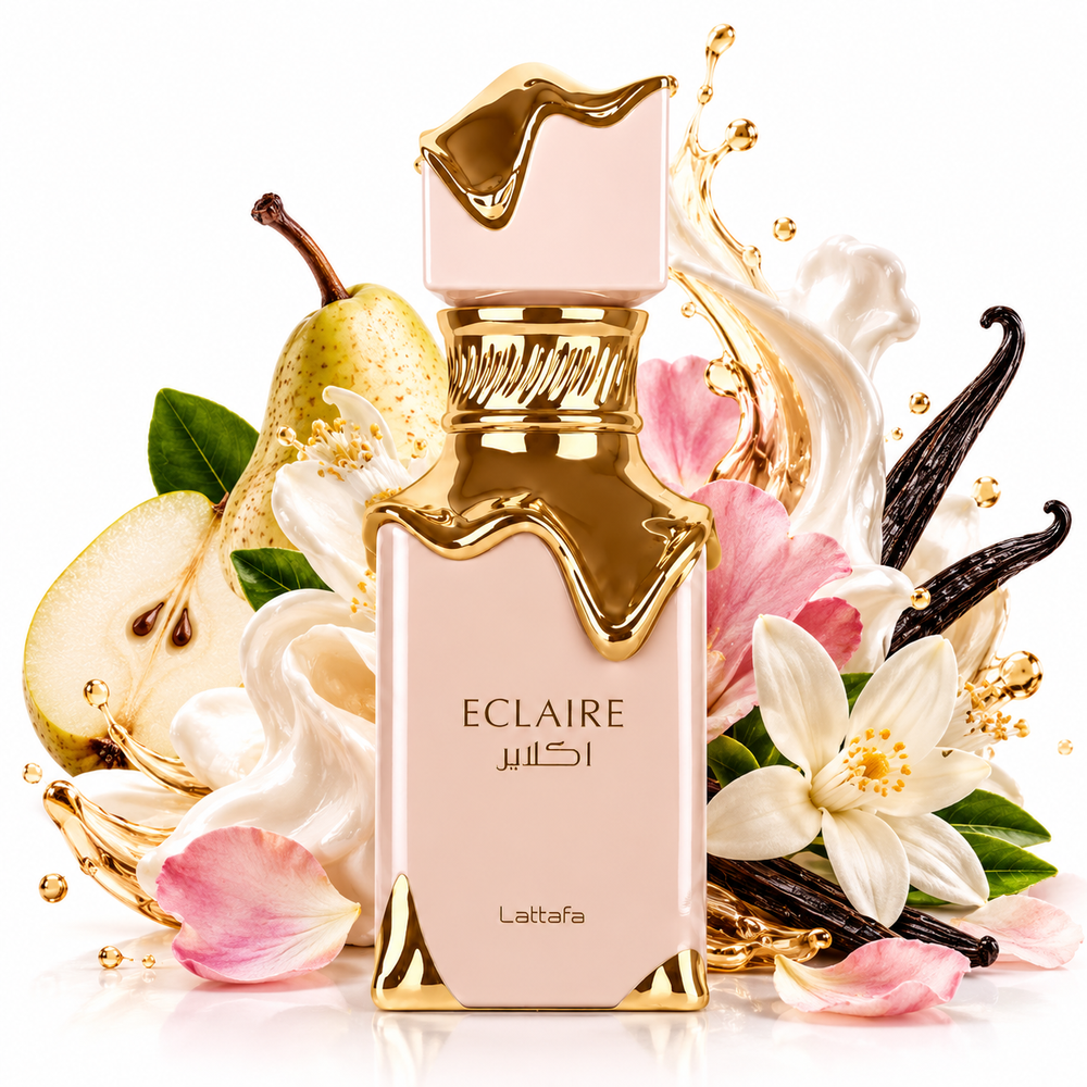 Eclaire Eau de Parfum 100ml – Luxury Sweet Vanilla Caramel Perfume for Women-LATTAFA