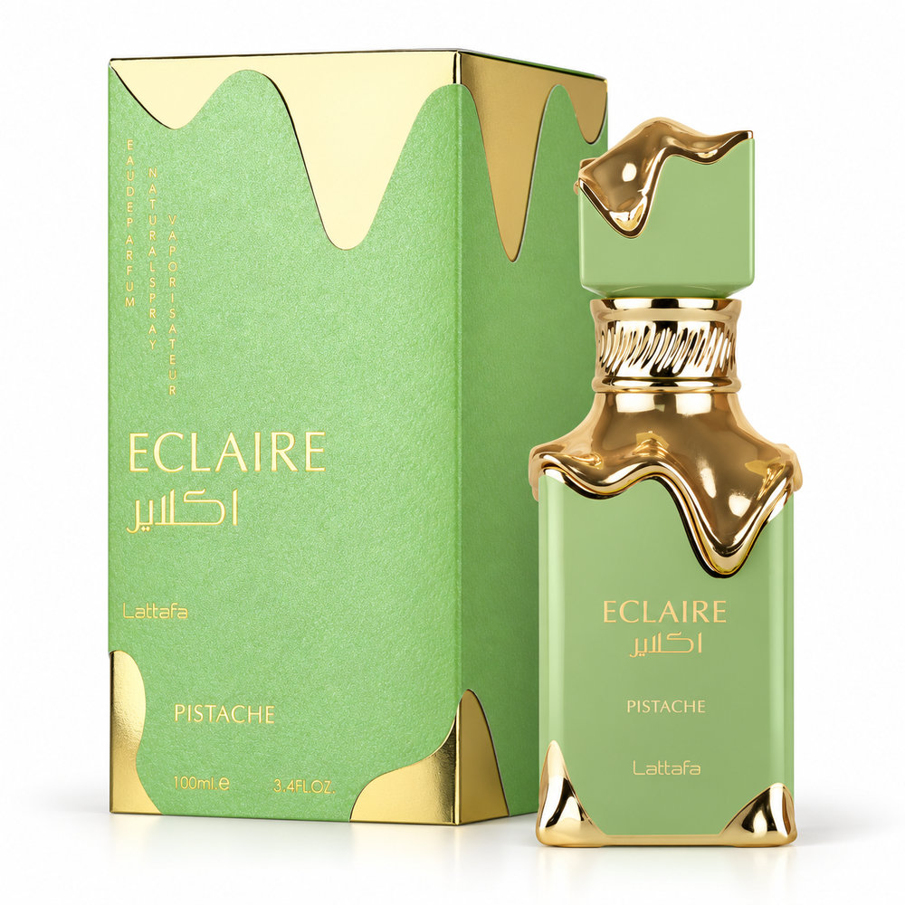 Eclaire Pistache Eau de Parfum 100ml – Luxury Sweet Pistachio Vanilla Unisex Perfume-LATTAFA