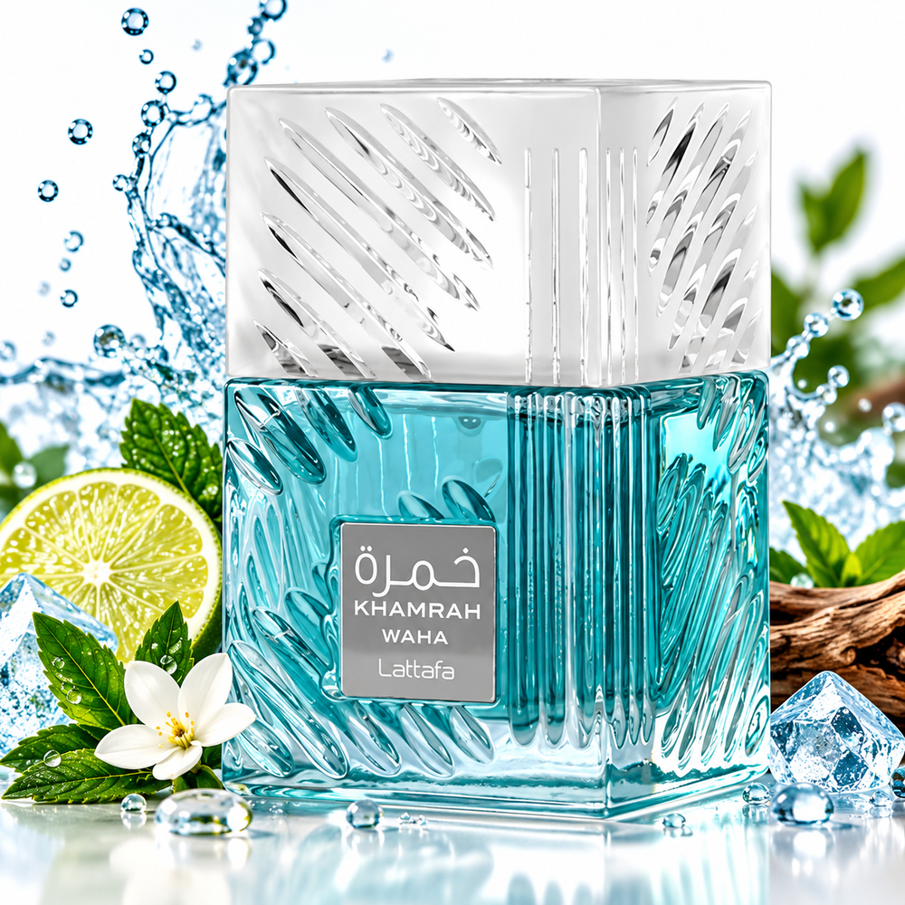 Khamrah Waha Eau De Parfum 100ml – Fresh Woody Aromatic Unisex Fragrance-LATTAFA