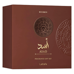 Asad Bourbon Gift Set – 100ml EDP + 12ml Mini + Shower Gel-LATTAFA