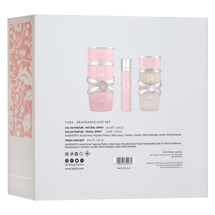 Yara Gift Set – 100ml + 12ml + Hair Mist-LATTAFA