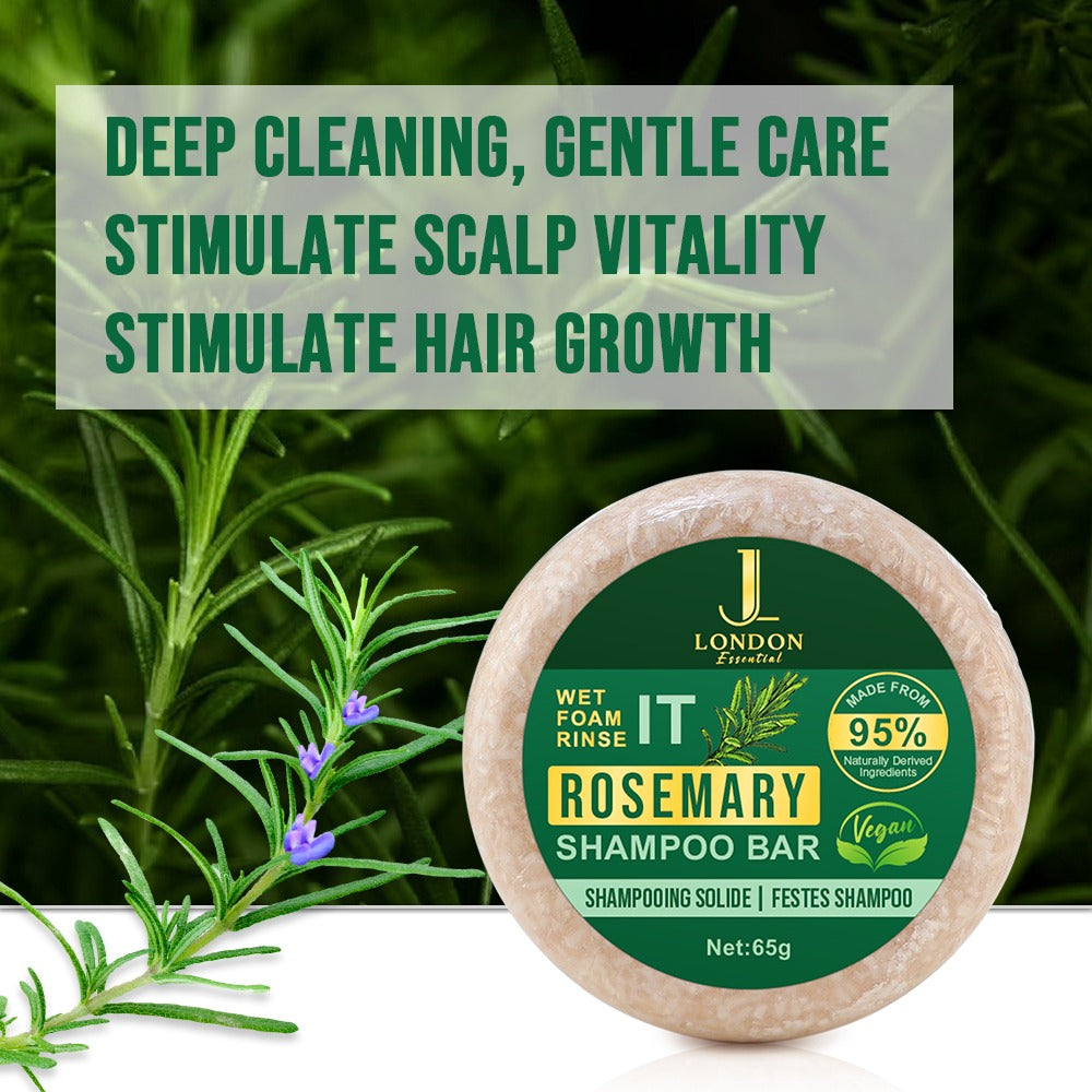 Natural Rosemary Hair Growth Shampoo Bar for Deep Scalp Cleansing