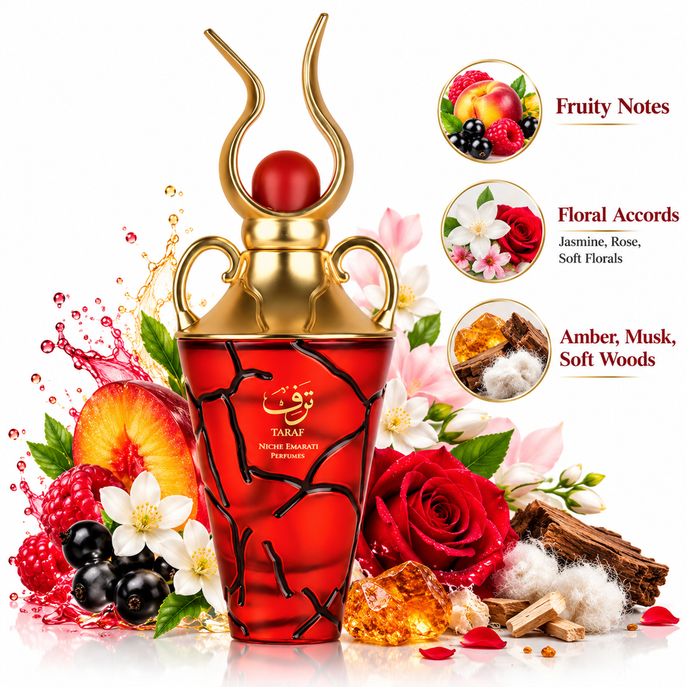 Taraf Eau De Parfum 100ml – Elegant Floral Amber Fragrance-LATTAFA
