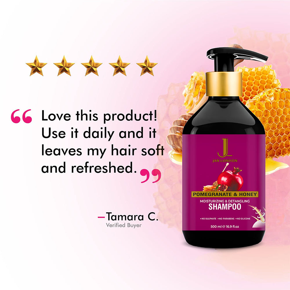 Jan London Pomegranate and Honey Hydrating Shampoo 500ml Sulfate Free